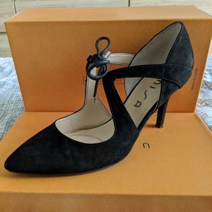 Unisa Black Unheira Velvety Heel